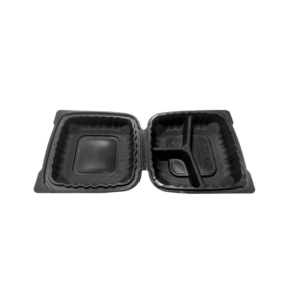 Factory Wholesale Disposable Fruit Salad Food Container Takeaway Plastic Lunch Food Packaging Clamshell Lunch Box