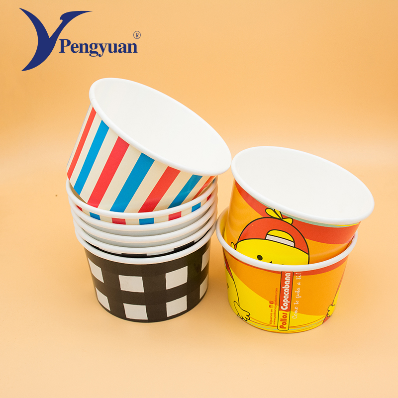 Disposable Ice Cream Paper Cup Frozen Paper Cup Printed Ice Cream Cups