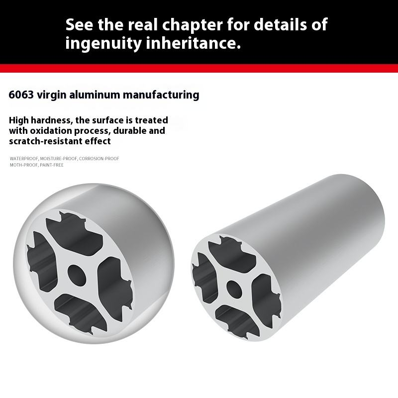 4040 Round Tube Industrial Extruded Aluminum Profile DIY Aluminum Profile Rack