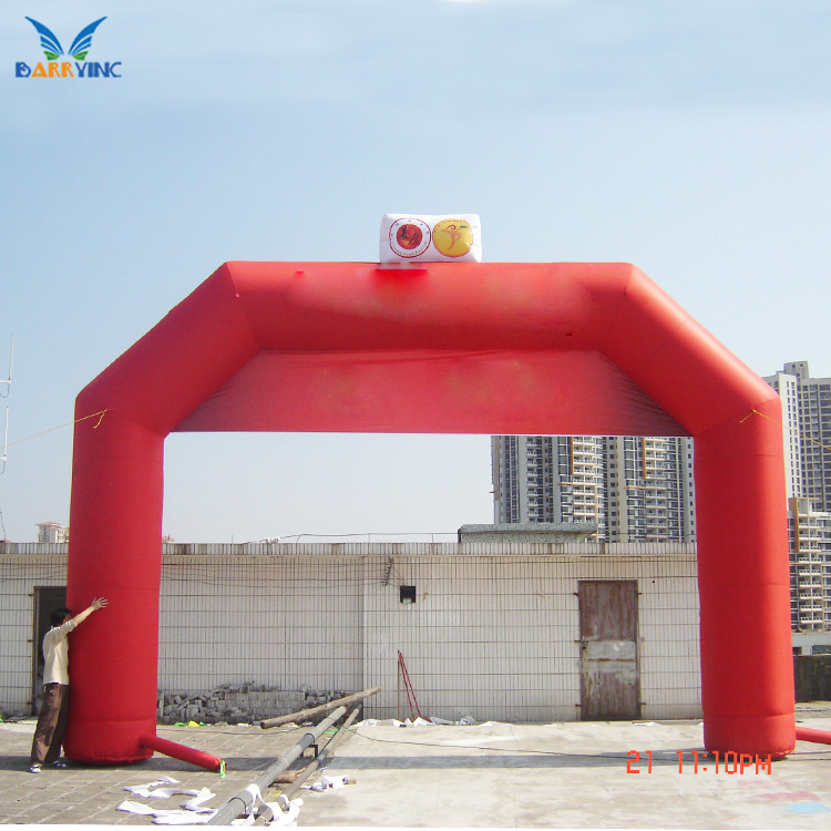 Running Events Custom Logo Printing Outdoor Entrance Inflatable Arch Gate Start Finish Line Race