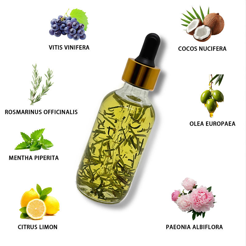 60ml Olive Oil Rosemary Essential Oil Hair Care Regrowth Herbal Anti Hair Loss Hair Plant Extract Essential Oil Serum