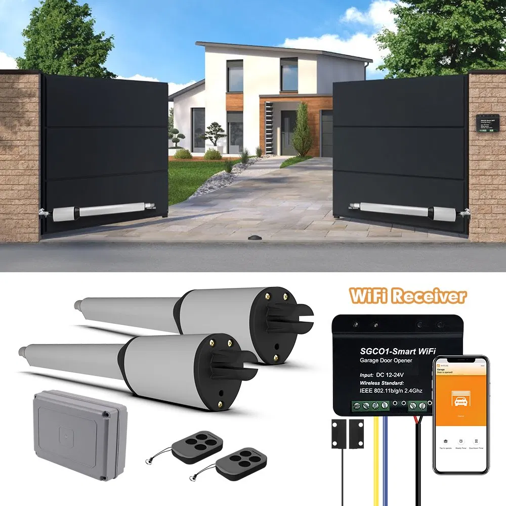 Solar Panel System 24V Batteries Gate Operatorgate Swing WiFi Gate Opener