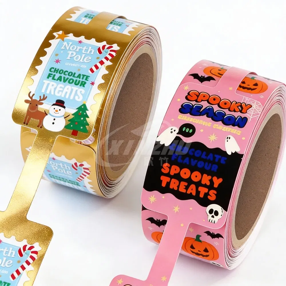 Waterproof Custom Printed Large Rolls of Raw Materials for Making Gift Tags