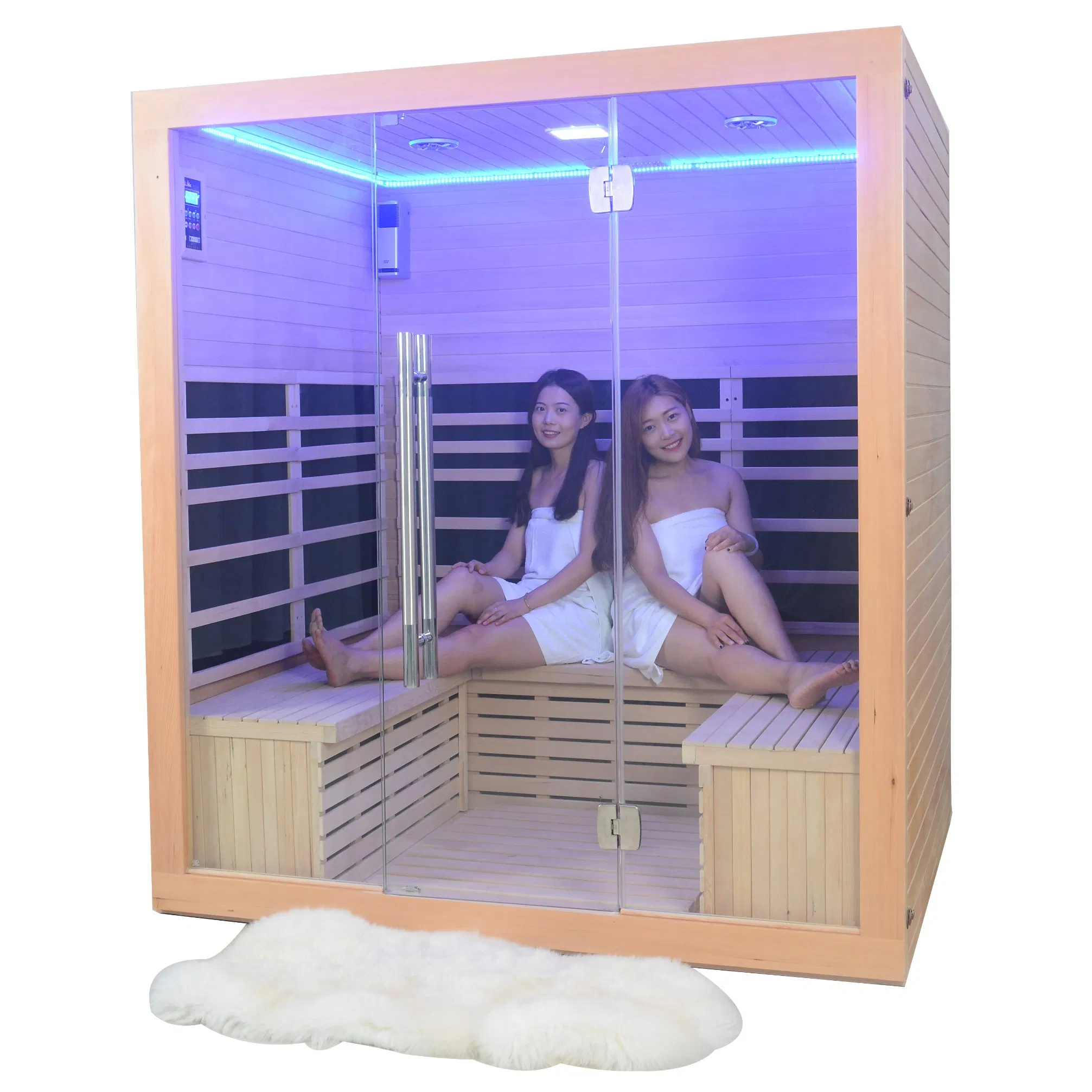 Инфракрасная сауна-кабина из хемлока на 5-6 человек