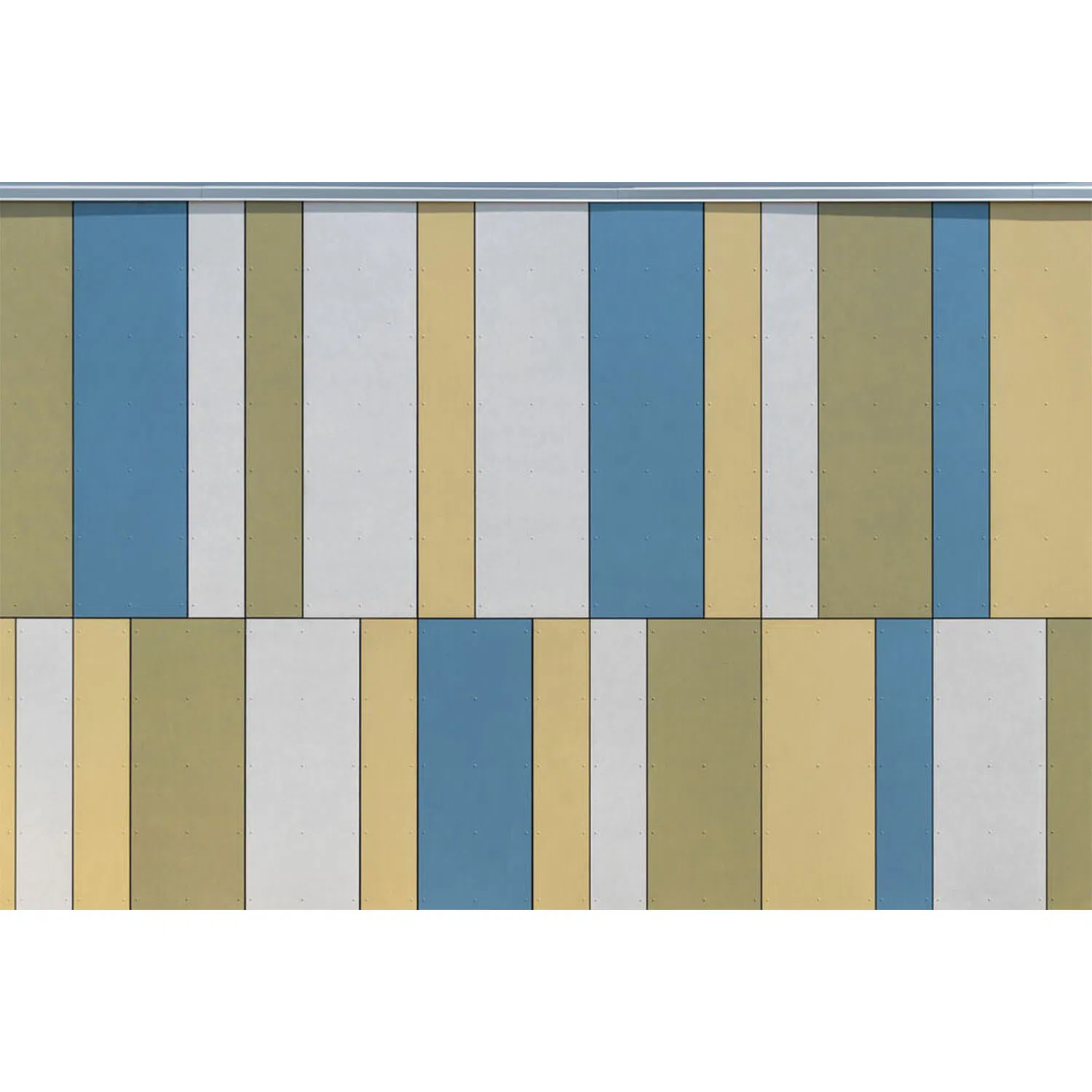 Riveted Installation Method Fiber Cement Board Curtain Wall Construction Office Use