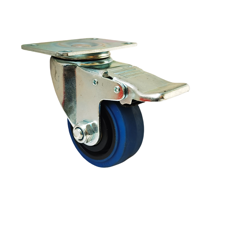 3/4/5-Inch TPR Brake Casters Heavy-Duty Industrial-Grade Furniture Casters