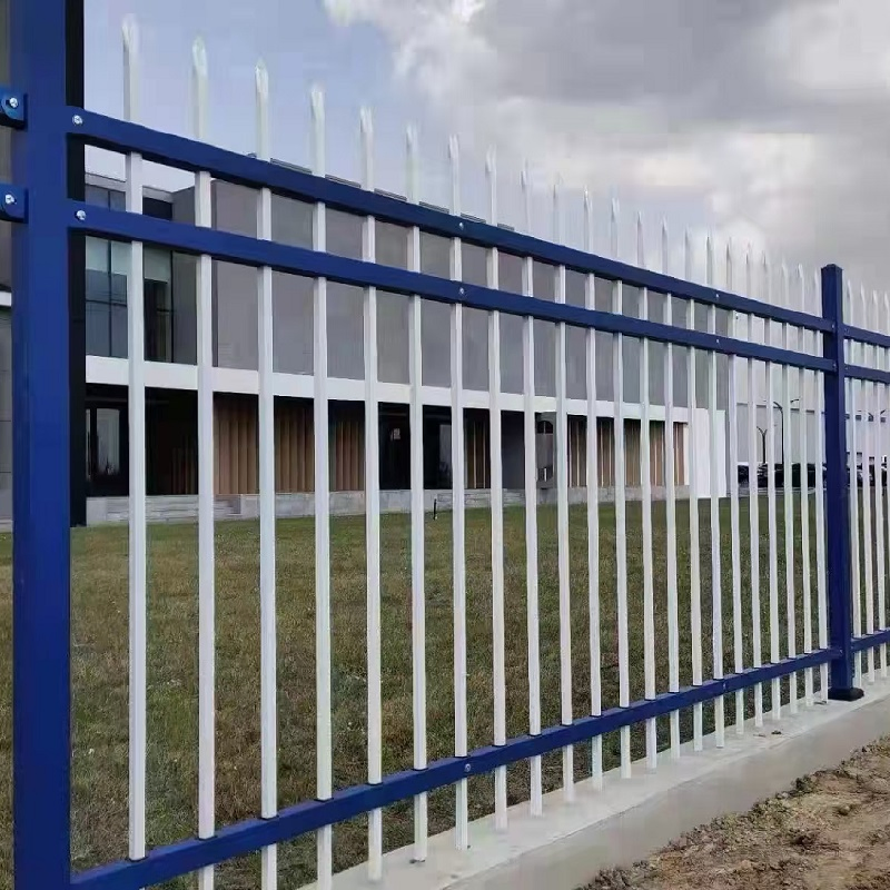 Blue Clock Picket Welded Fence