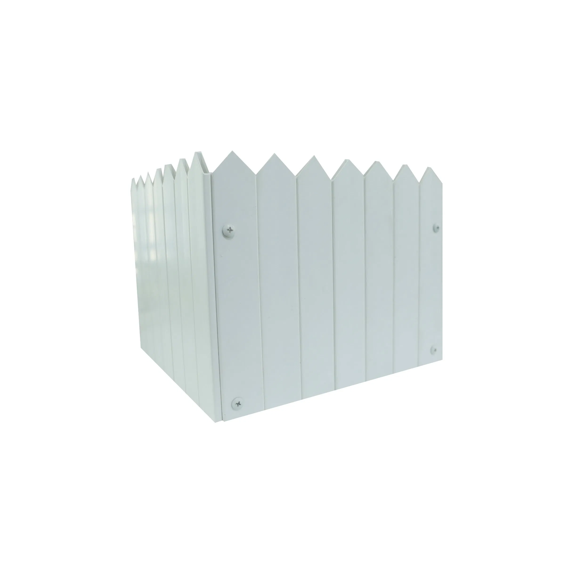 Sam-UK Easy to Assemble PVC White Plastic Rectangle Planting Vegetables Flower Trellis with Vegetable Square Planter Boxes