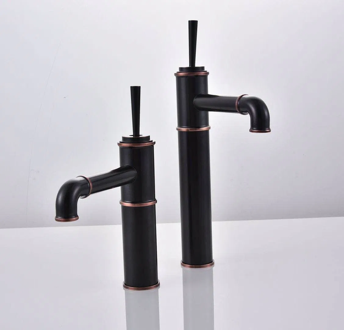 Italy Modern Black Color Hotel Brass Zinc Newest Basin Mixer Faucet Taps