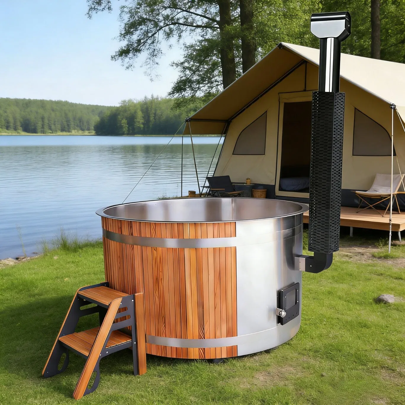 Дровяная купель Thermo Spruce с SPA-печью