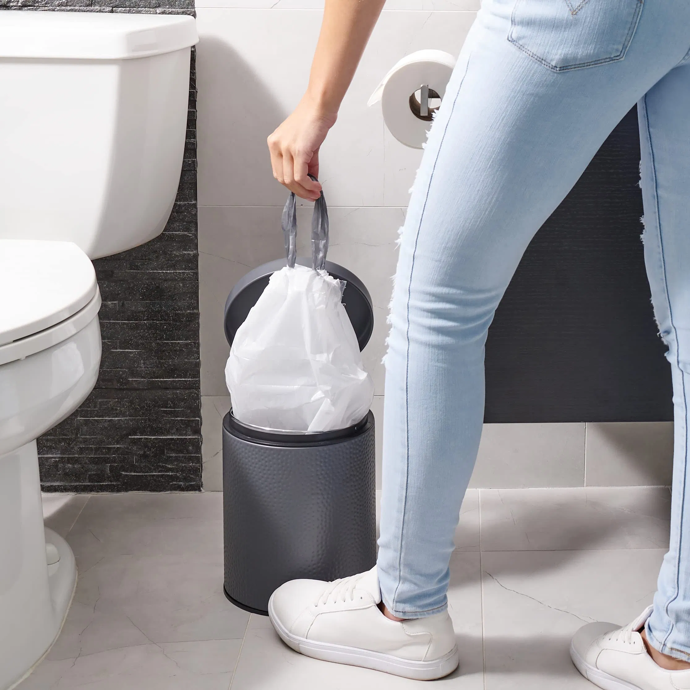 Мусорные пакеты 4 галлона, 200 шт, с завязками