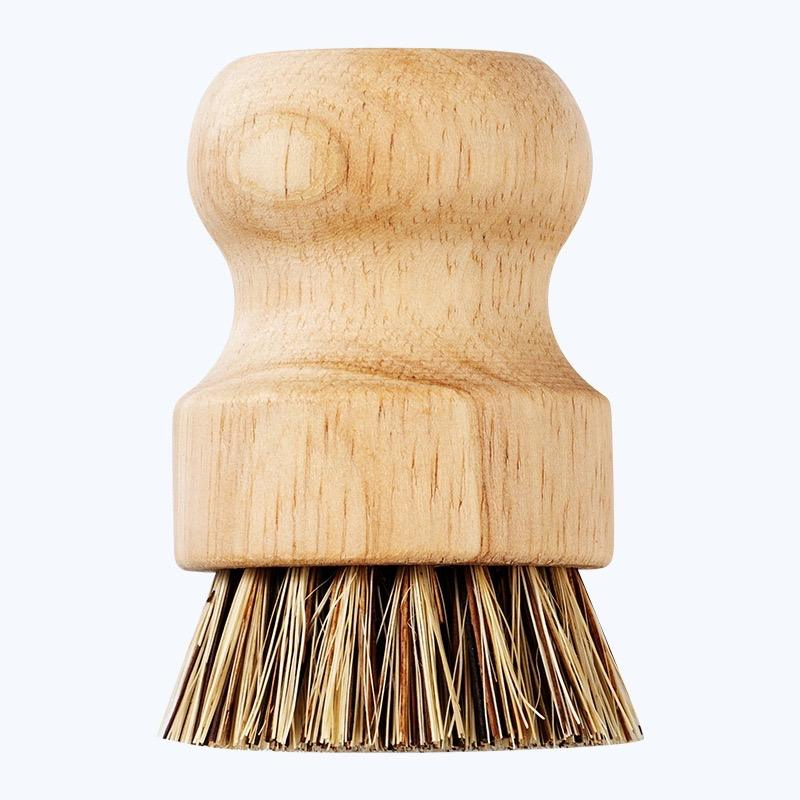 Household Cleaning Hat Brush Clothes Cleaning Brush Soft Clean Brush with Wooden Handle and Horse Hair