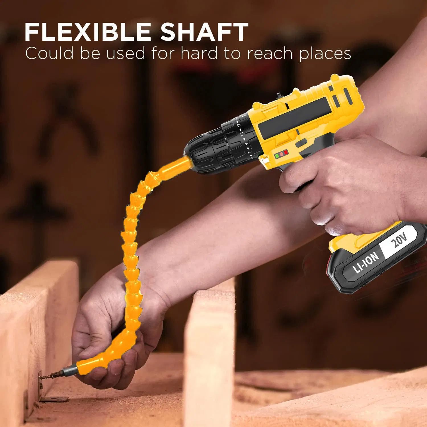 20V Cordless Impact Keyless Chuck Electric Screwdriver Set