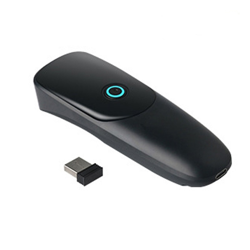 Mini Barcode Scanner 2.4G Wireless Bluetooth Barcode Reader Supports Mobile Phone /PC Screen Code Scanning