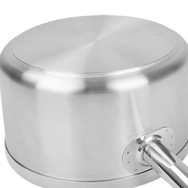 Stylish Design Durable Construction Ergonomic Stainless Steel Saucepan with Long Handle