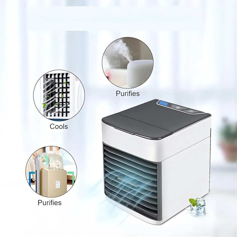 Air Cooler Portable Mini Air Conditioning USB Fan Humidifier Water Cooled Air Cooling Fan for Office Bedroom