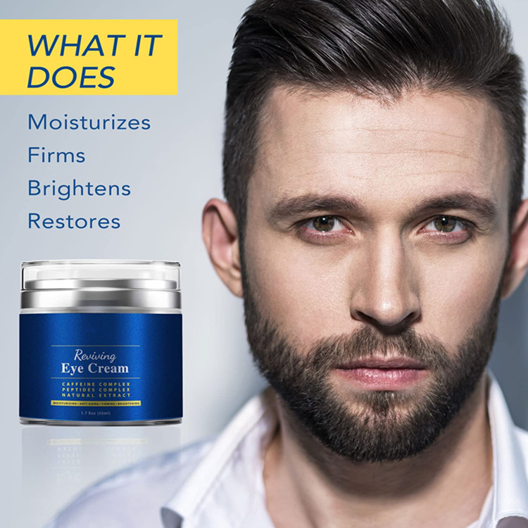 OEM Private Custom Dark Circles & Anti-Aging Caffeine Eye Cream for Men