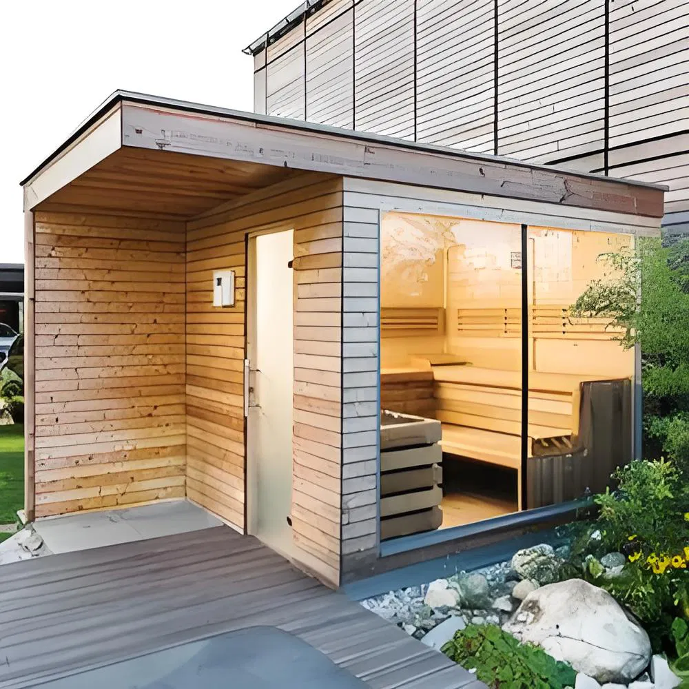 Premium Outdoor Wooden Sauna Room for 4 People