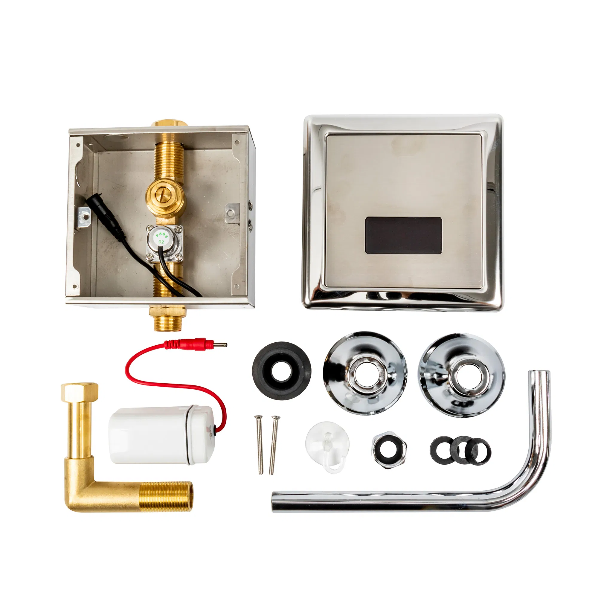 Wall-Mounted Automatic Toilet Flush Sense Type Touchless Urinal Sensor Flusher Valve