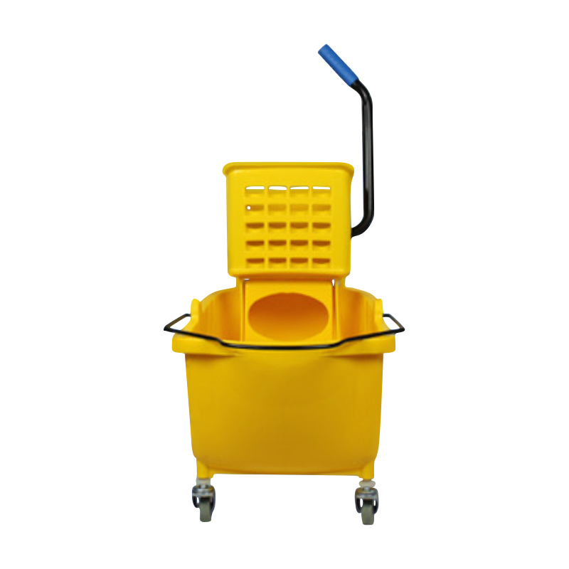 Durable Portable Side Press Floor Cleaning Plastic Squeeze Mop Bucket for Restaurant