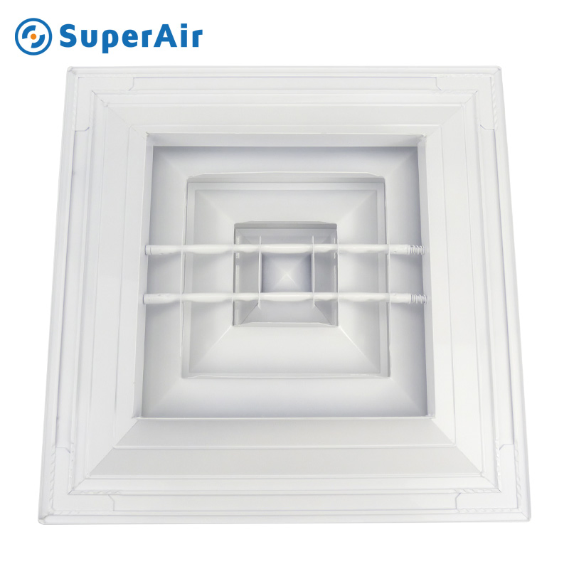 HVAC Ventilation Accessories Aluminium Square Ceiling Diffuser
