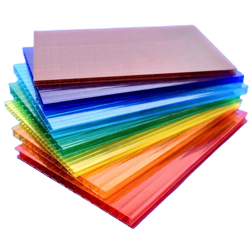 100% Virginal Material PC Polycarbonate 4-Layer Plastic Panel for Roofing Sheet