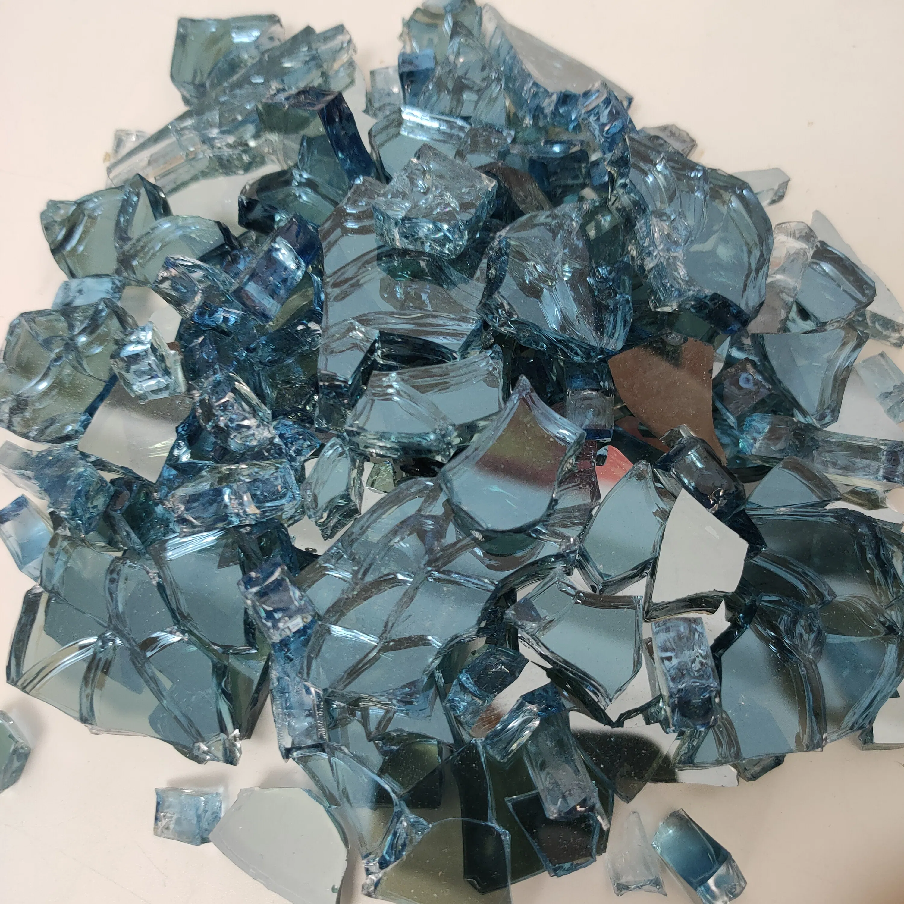 Cobalt Blue Reflective Fire Glass for Stunning Fire Pits