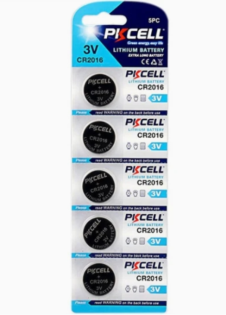 Батарейка-таблетка PKCELL CR2016, CR1225 литиевая