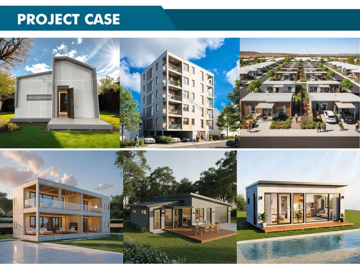 Steel Structure Detached Customized Prefabricated Villa Prefab Tiny House Modular