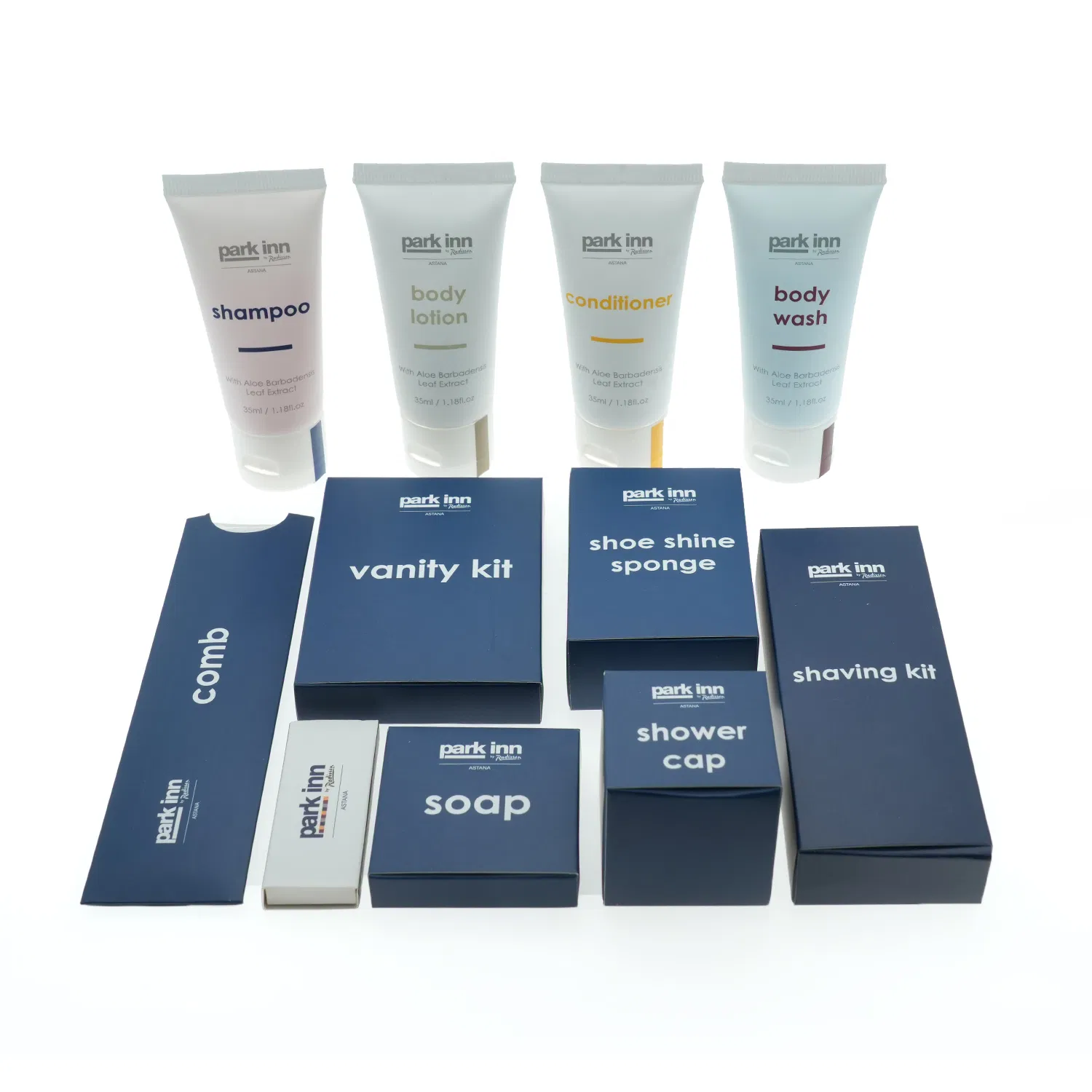Hotel Amenities in Printed Paper Box for Hotel Guest Room Using