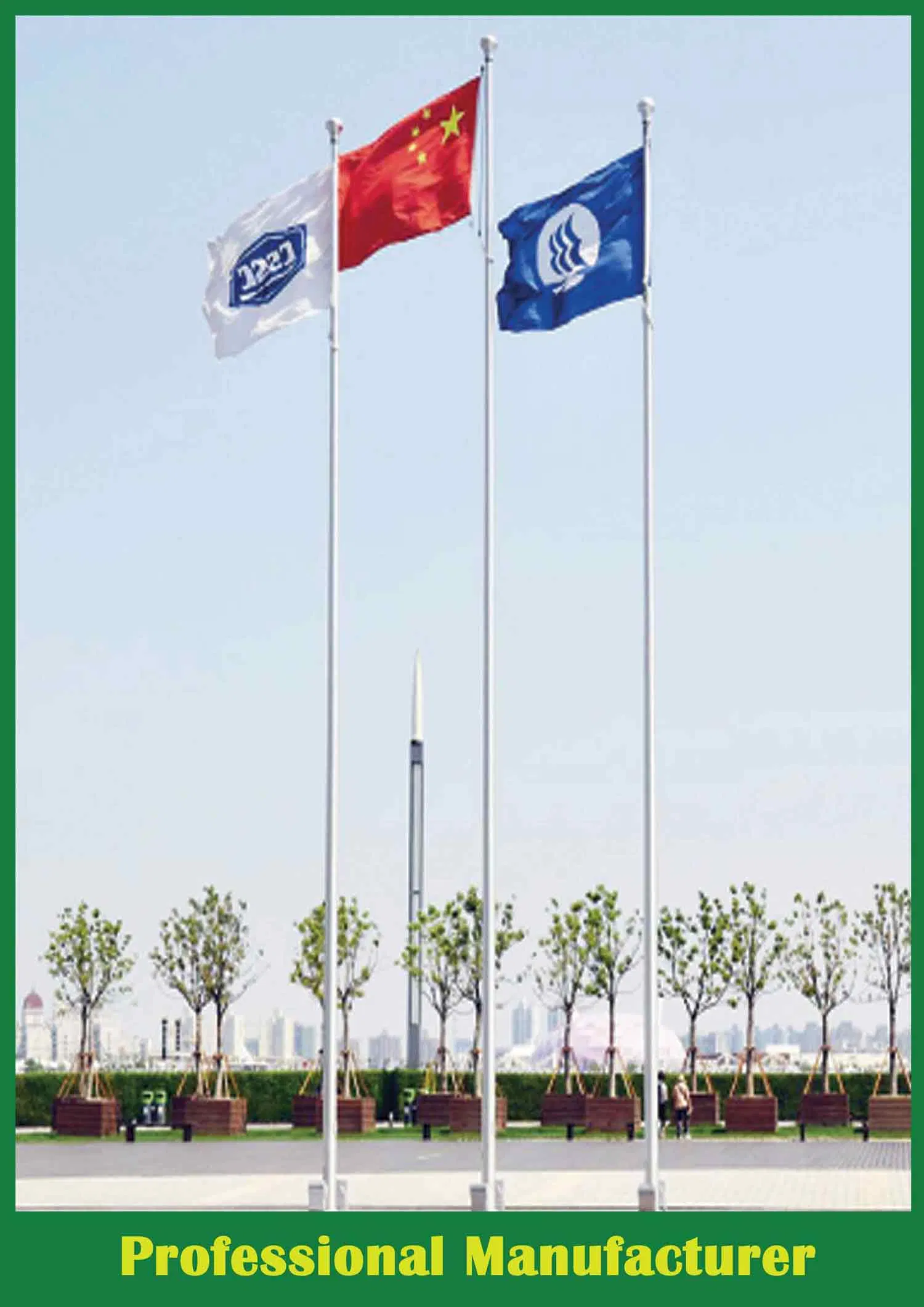 Aluminum /Stainless Steel Tapered Outdoor Conic Flag Pole
