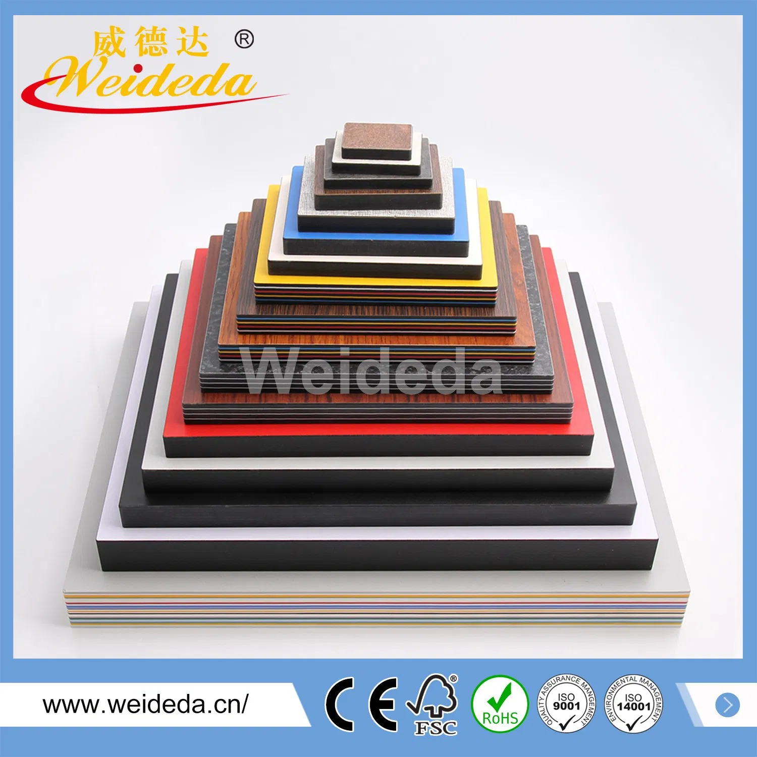 Decorative Solid Phenolic Core High Pressure Laminate Wall Panels