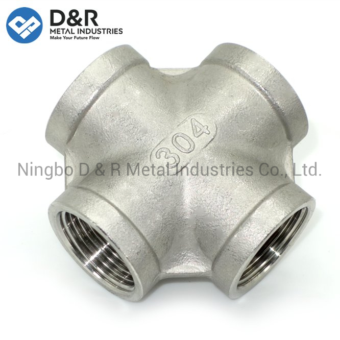 1X 1/2" Thread 4 Way Female Cross Coupling Connector