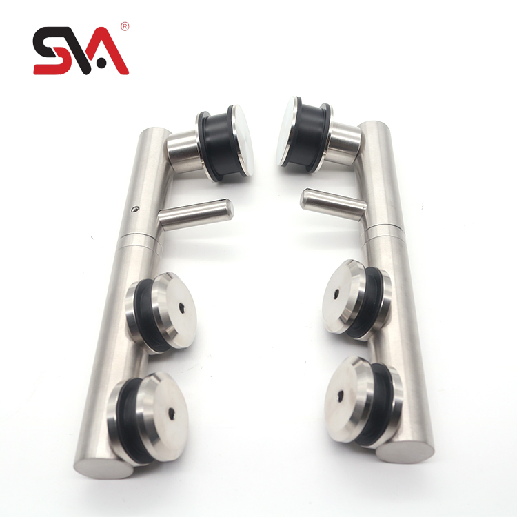 Small Space Bathroom Design Stainless Steel Folding Door Roller Wheel Fittings