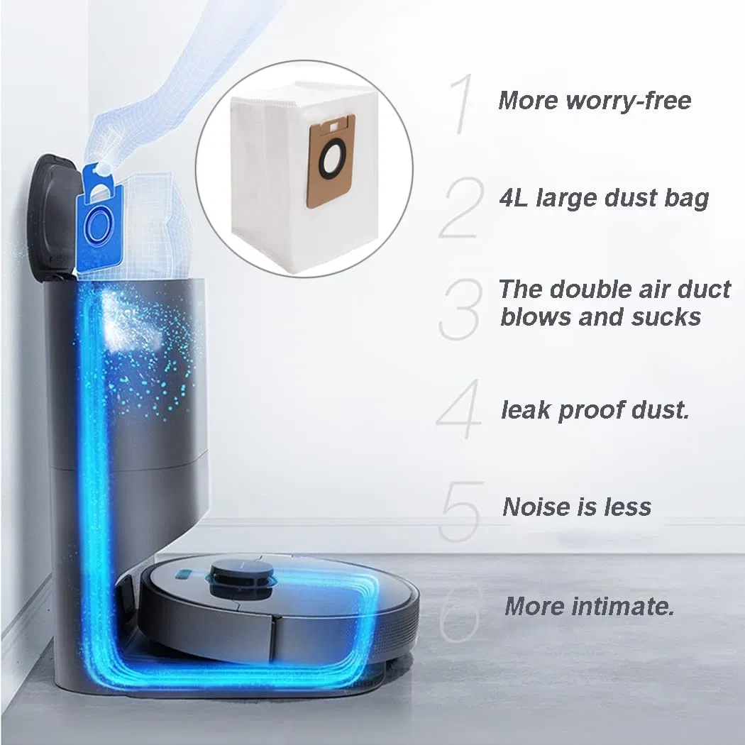 Replacement Dust Filter Bag for Xiaomi Dreame Bot Z10 PRO / L10 Plus Auto-Empty Station Robot Vacuum Cleaner Accessories