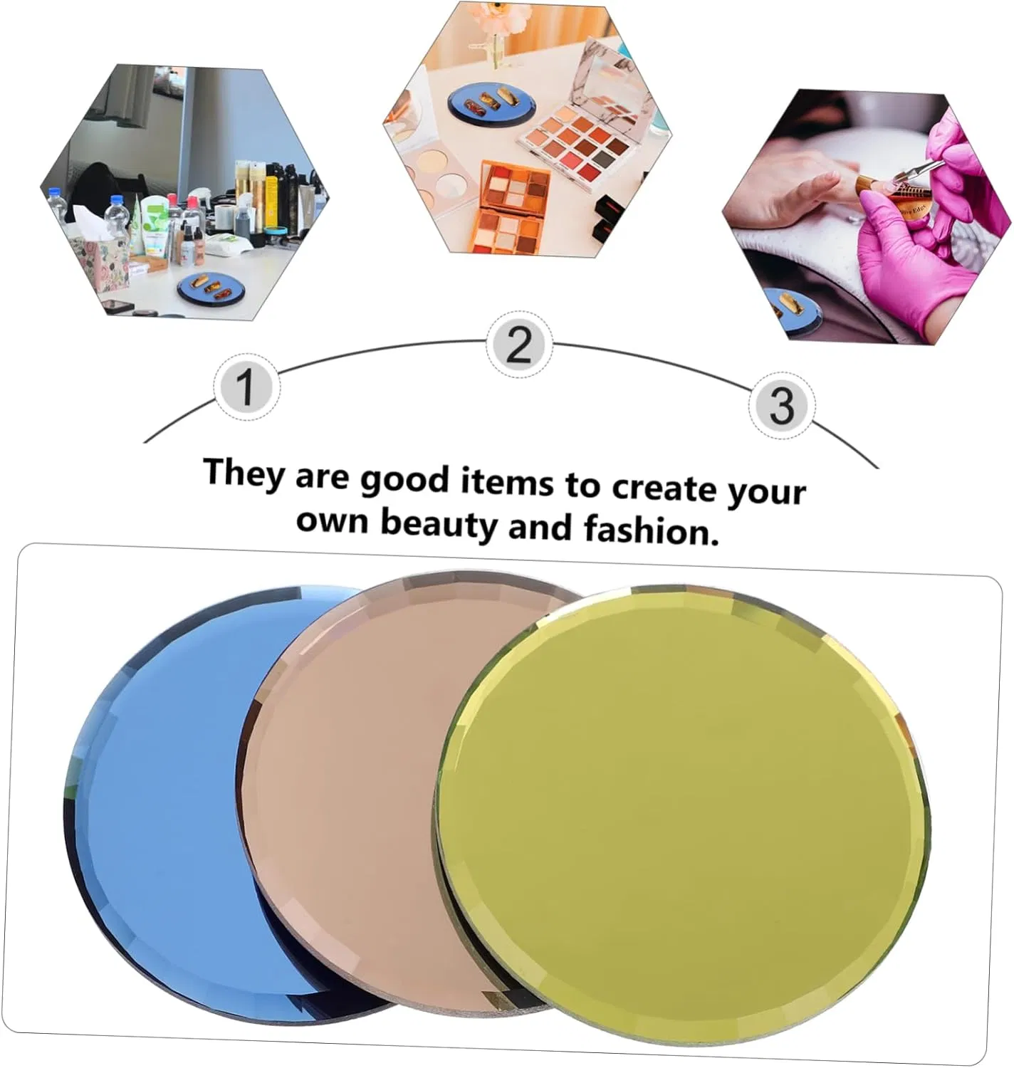 New Nail Art Palette Makeup Mixing Plate Nail Art Display Plate Polish Mix Nail Art Holder