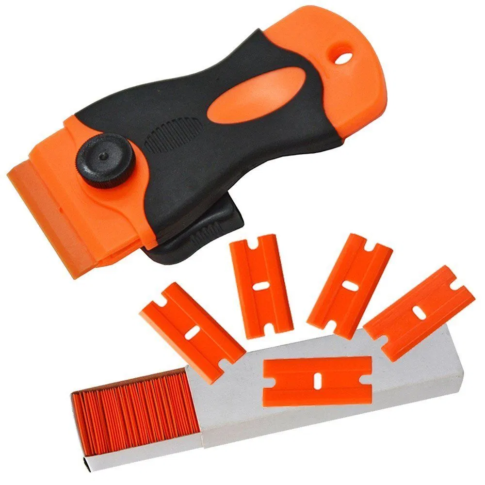 Hand Cleaning Scraper Plastic Razor Scraperwith Plastic Blades or Metal Blades