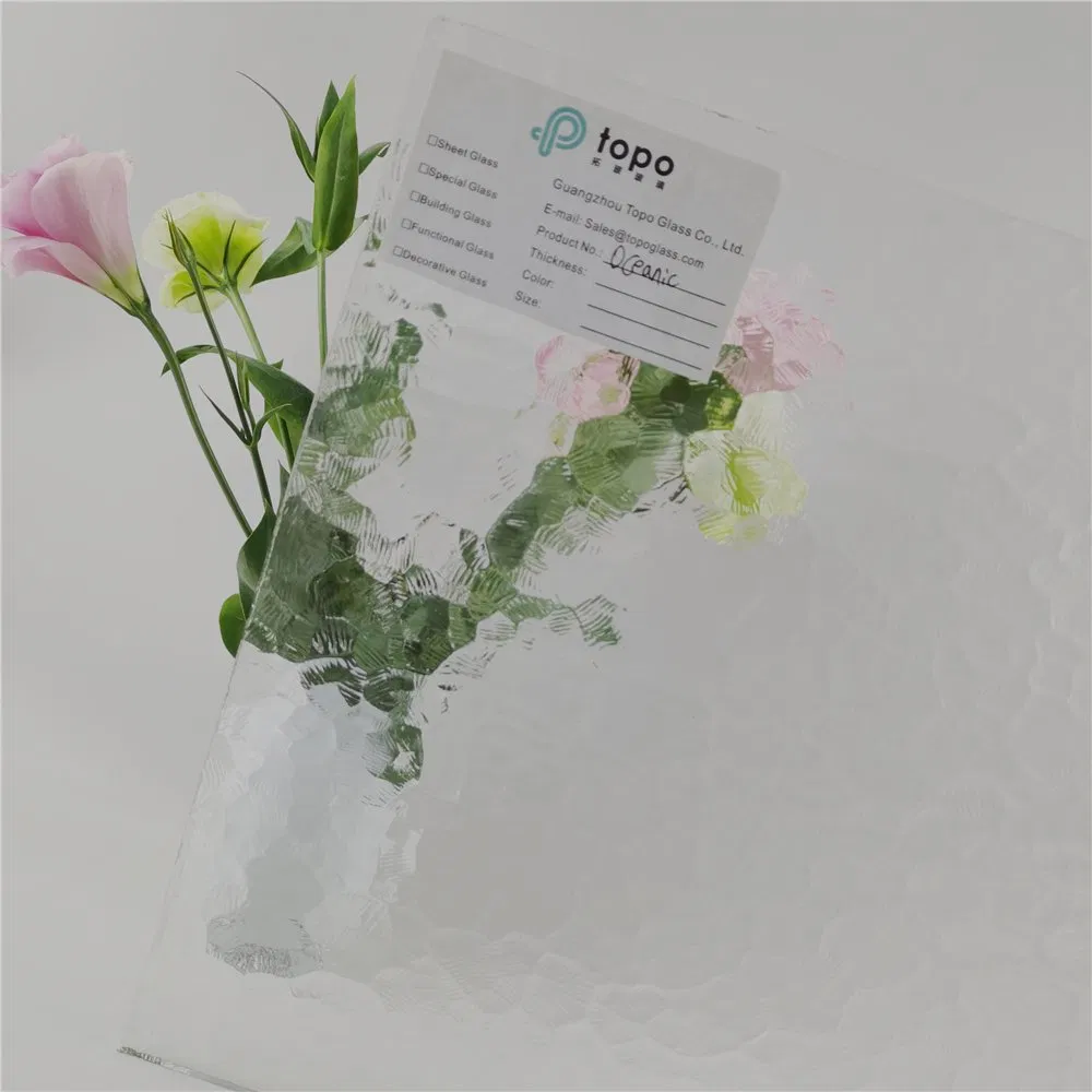 10mm Guangzhou Translucent and Not See-Through Oceanic Pattern Glass (CP-TP)