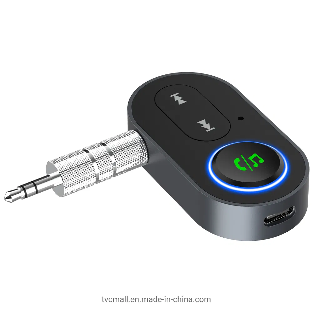 Br10 Car Bluetooth 5.0 Adapter 3.5mm Aux Audio Music Wireless Receiver Hands-Free Call Adapter