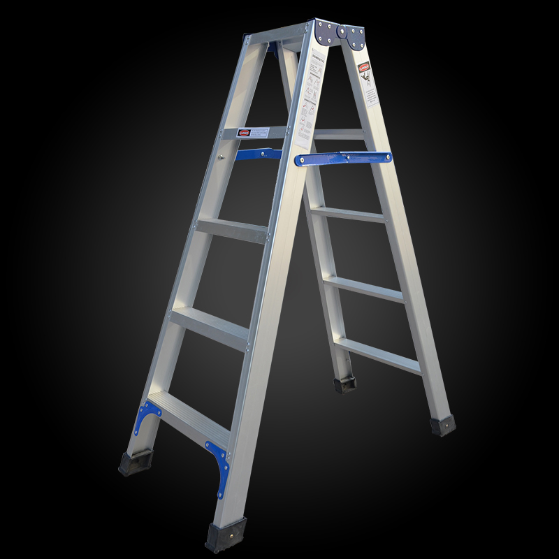 Foldable Thin Step Ladder a Type Household Fold up Aluminum Ladder