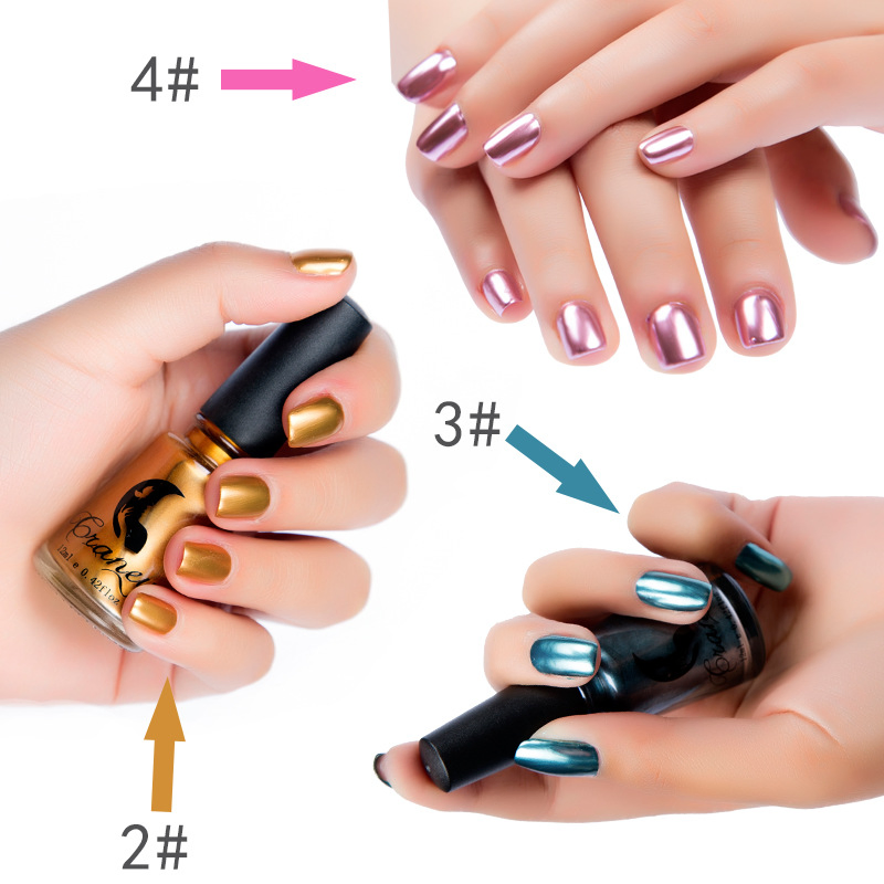 Gold/Sliver Rose Metallic Chrome Nail Gel Polish Pigment Mica Powder