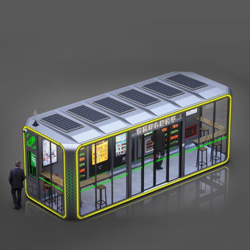 Modern Street Vendor Booth for Shopping Malls & Urban Spaces Vending Machine