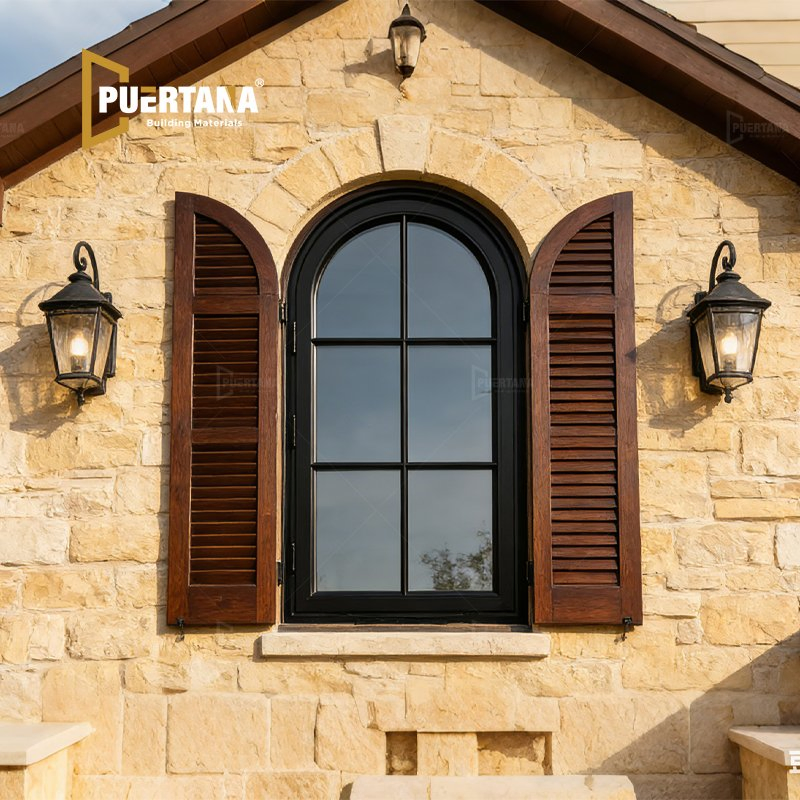 Wholesale Modern European Custom Shape Specialty Radius Arch Windows Aluminum Casement Window