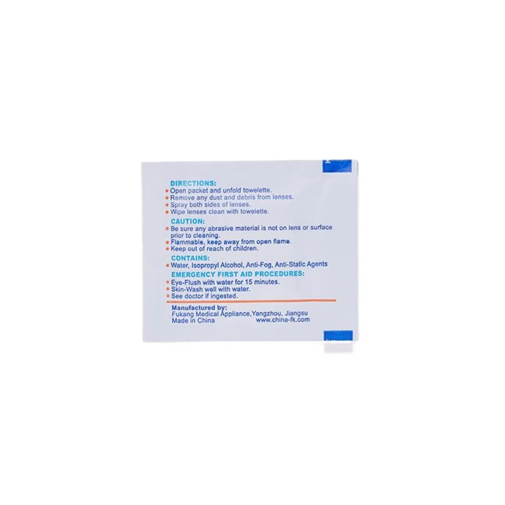 Disposable Anti Fog Lens Cleaning Clean Wet Wipes Tissues for Sun Glasses Eyeglasses Sunglasses Lens with Display Box