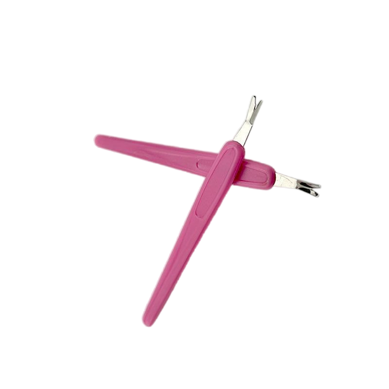 OEM Professional Shovel Head Cuticle Remover Stainless Steel Pointed Eyebrow Tweezer