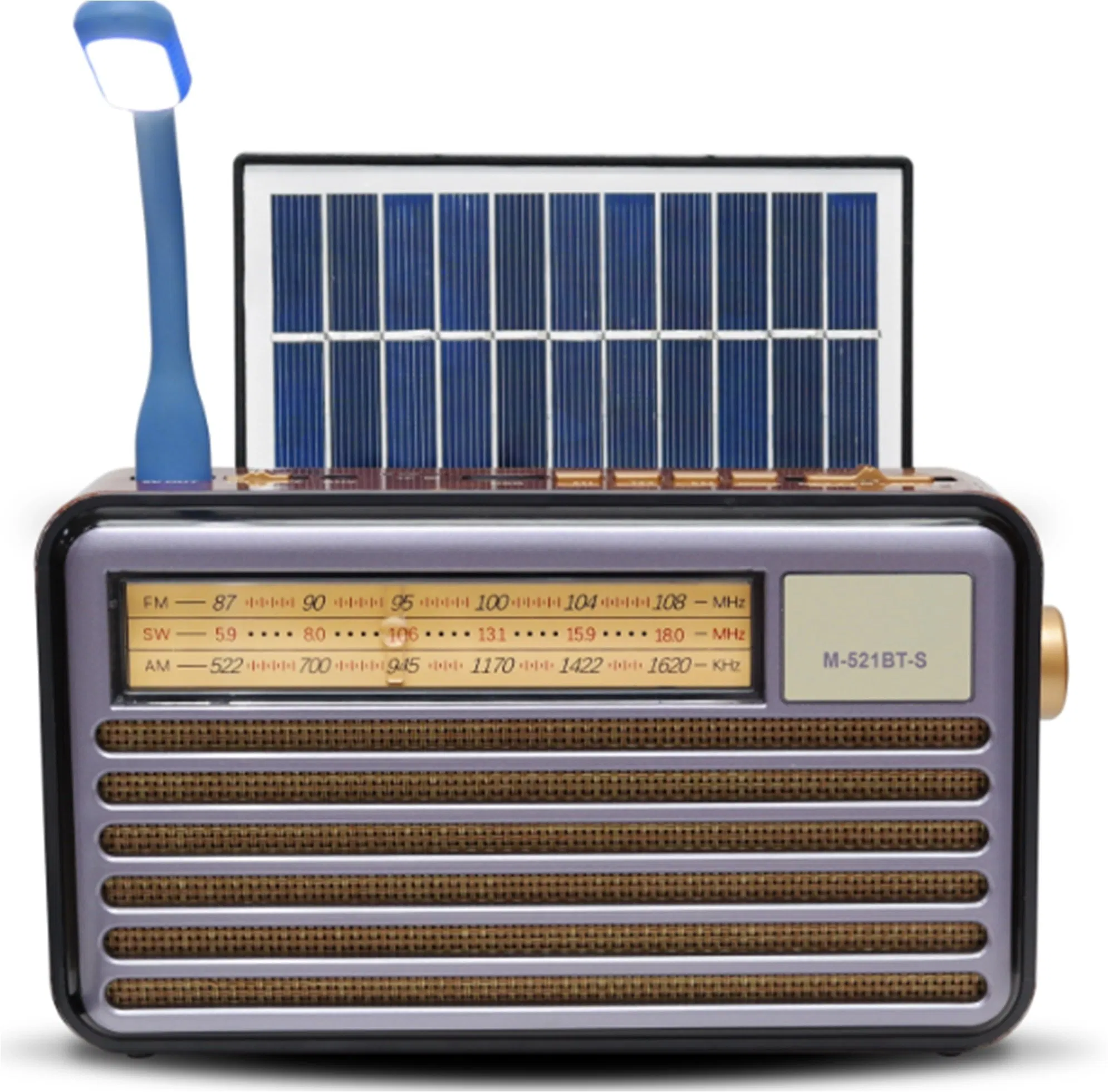 Портативное радио DSP с солнечной панелью, Bluetooth