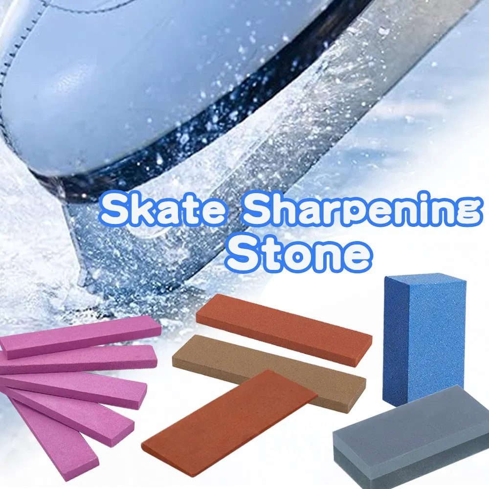 800 Grit White Corundum Silicon Carbide Abrasive Sharpening Stone Skate Sharpening Stone for Skate Blade