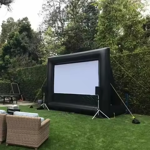 Projector Cinema Screens Big Party Film Air screen Portable Blow Up Outdoor Mobile Air Projection Movie Inflatable Screen