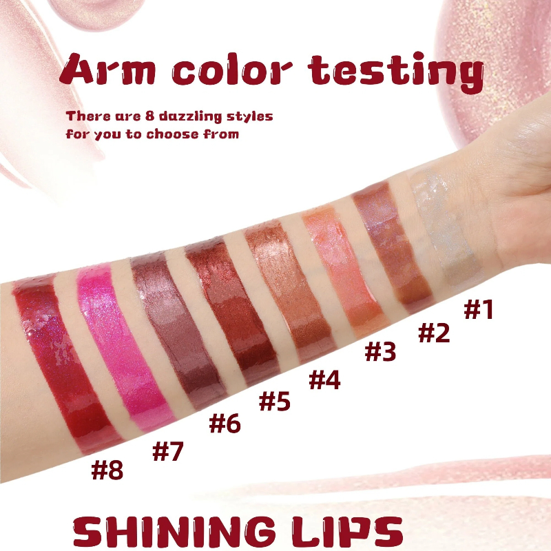 Diamond Shimmer Shiny Lipgloss Custom Wholesale Lip Gloss with Glitter Private Label Lip Makeup