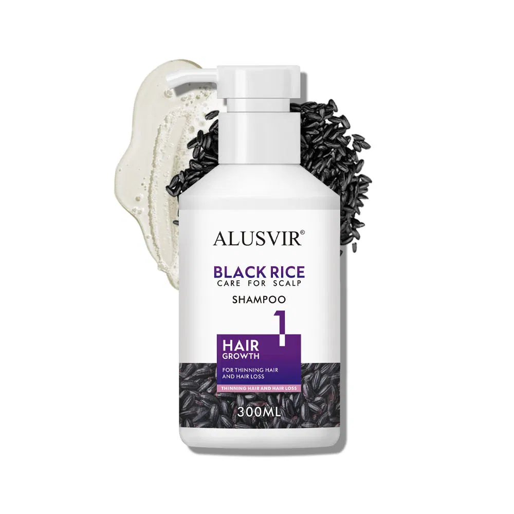 Black Rice Biotin Hair Growth Shampoo Castor Oil Keratin Anti Hair Loss